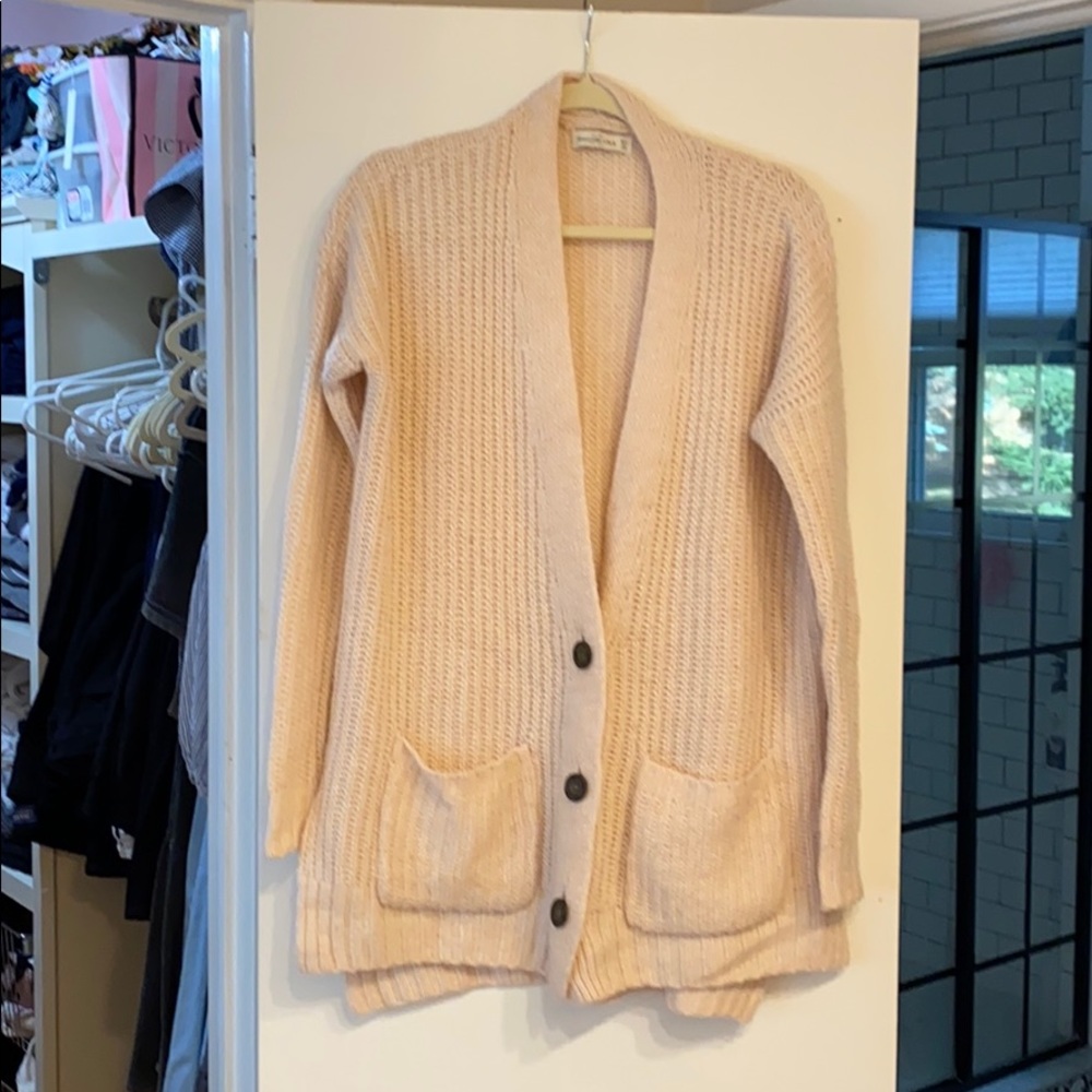 Abercrombie soft pink sweater
